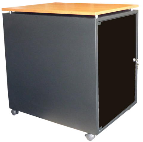 Schallgedämmter Büro EDV-Schrank mit Ablage Mobiler Büro EDV Schrank